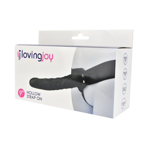 n11681-loving-joy-8-inch-hollow-strap-on-black-pkg-1