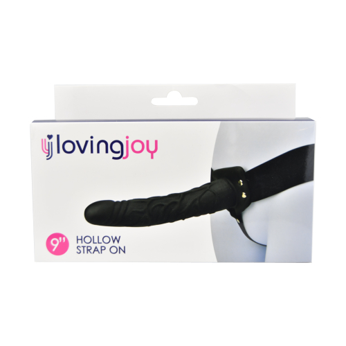 n11681-loving-joy-8-inch-hollow-strap-on-black-pkg