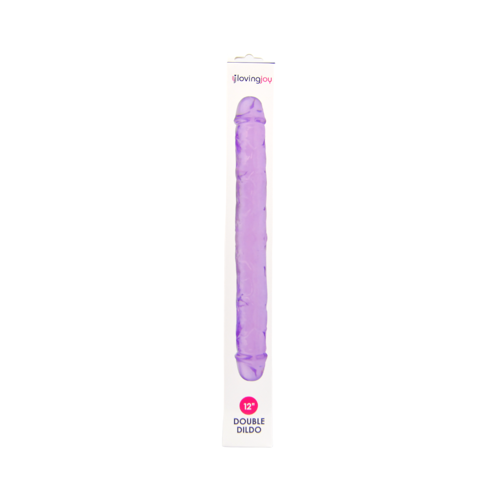 n11950-loving-joy-12-inch-double-dildo-purple-lying-down-boxed