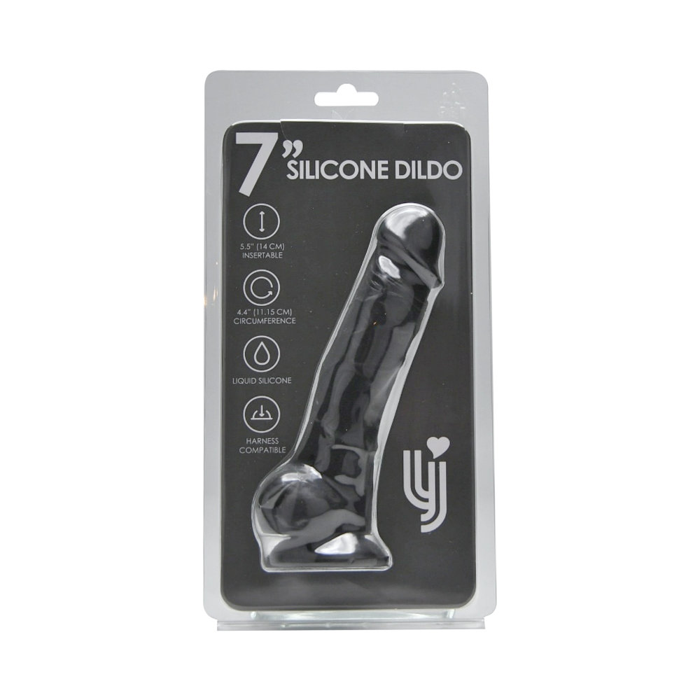 n12029-loving-joy-7-inch-realistic-silicone-dildo-with-suction-cup-and-balls-black-new-pkg